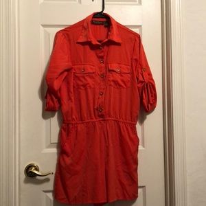 5 FOR $25!! Orange Romper